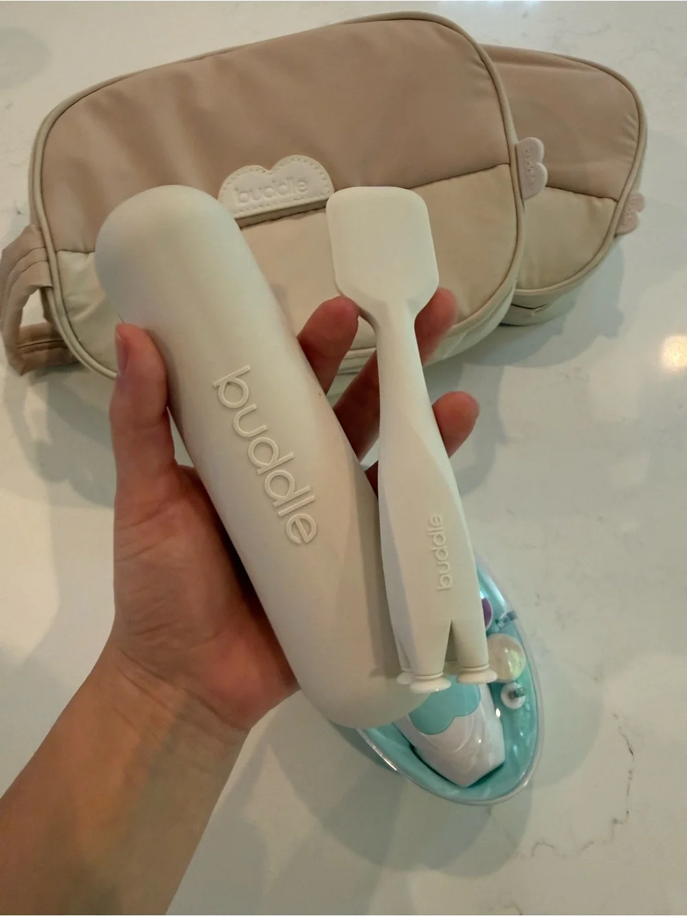 Buddle Diaper Cream Spatula and Little Me Electric Baby Nail Trimmer Kit